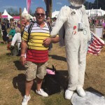 Who would expect to meet a spaceman at Hampton Court?