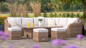 An outdoor corner sofa set by Primrose Living