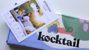 A Kocktail box with a Primrose Living leaflet on top of a corner it